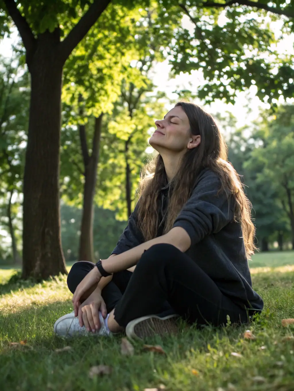 An individual meditating in a serene environment, representing mindset development and stress management techniques.